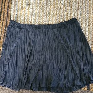 Serra Black Pleated Mini Skort